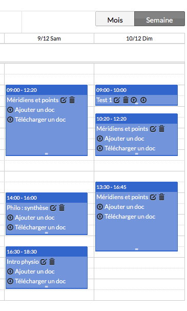 Calendrier des formations en médecine traditionnelle chinoise